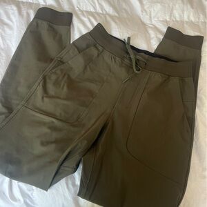 Lulu Mens Olive Green Jogger Pants